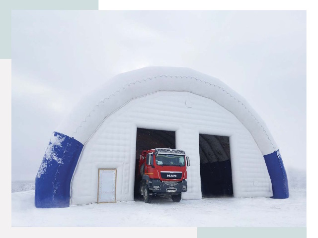 Мобильные ангары в Славгороде