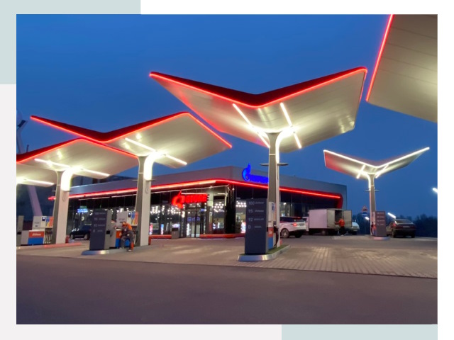 Навесы для АЗС в Славгороде