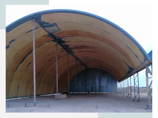 Реконструкция ангаров в Славгороде