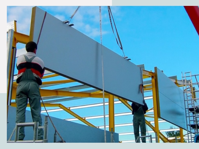 Монтаж сэндвич-панелей в Славгороде от 624 руб.